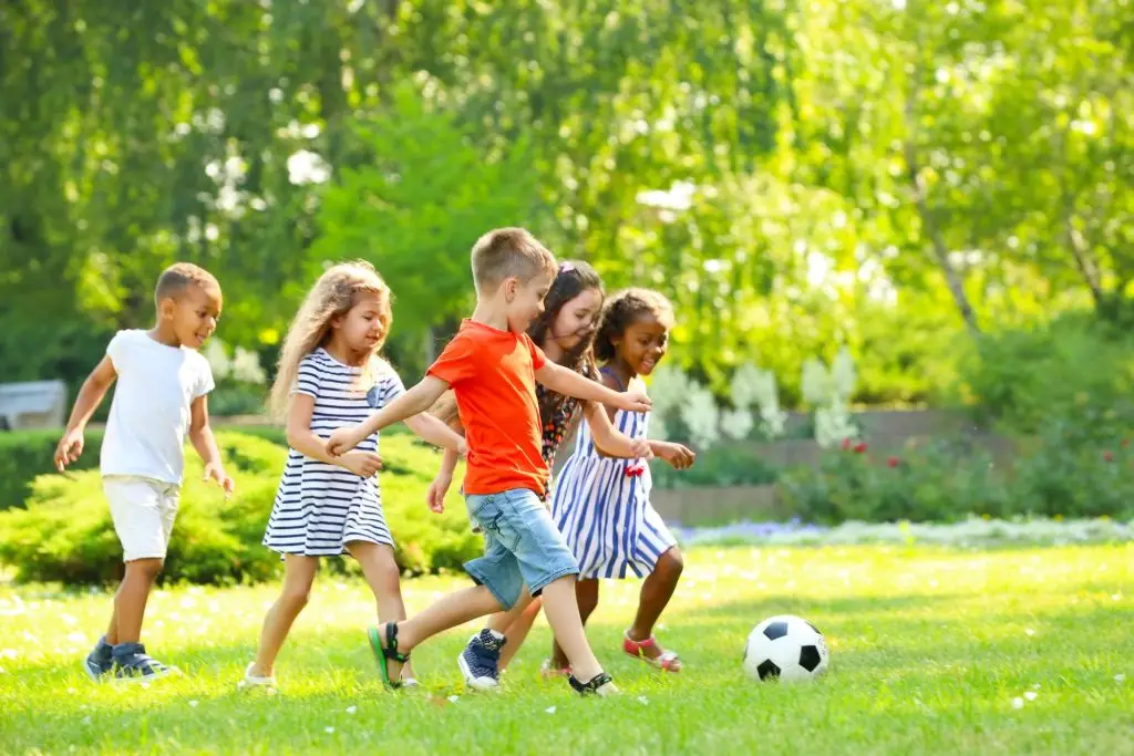 children playing football in edmonton and st albert