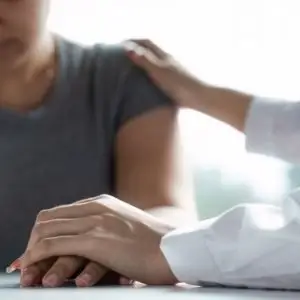 Therapist offering counselling in St. Albert during a one-on-one session
